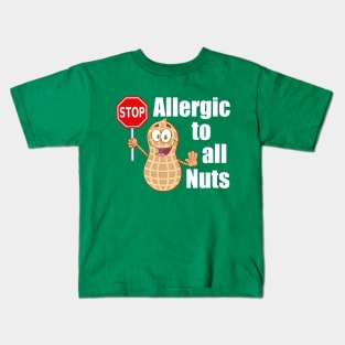 Stop! Nut Allergy Alert Kids T-Shirt